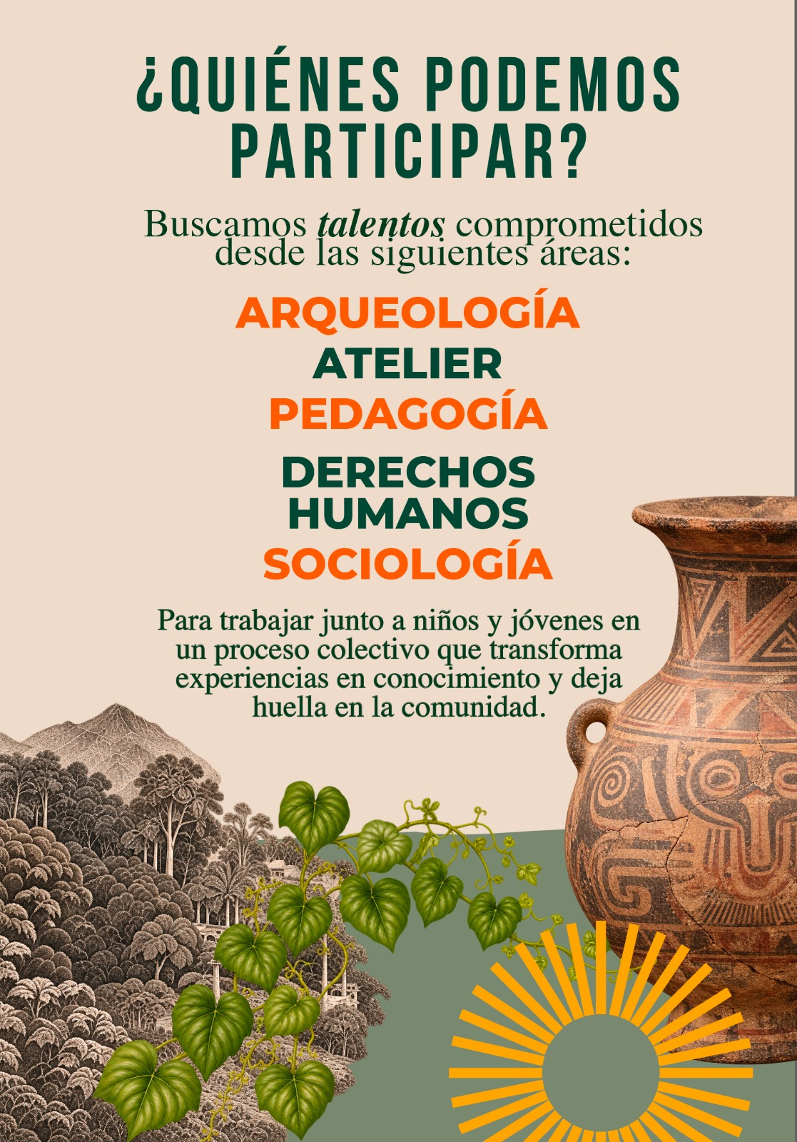 Áreas convocadas para participar en Museo Vivo La Leona